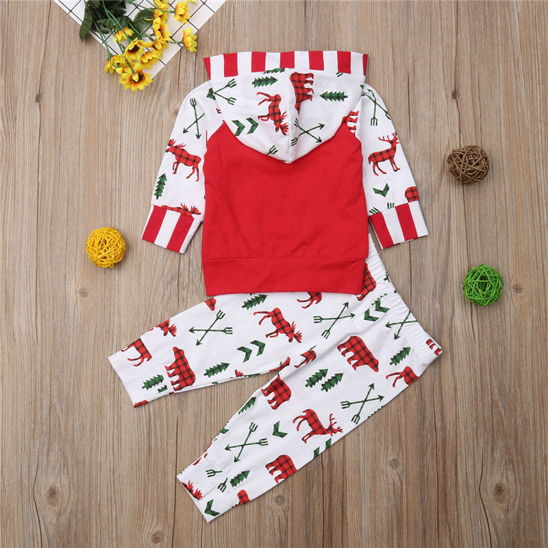 Christmas Fun Kids Baby Girl Boy Cotton Outfit