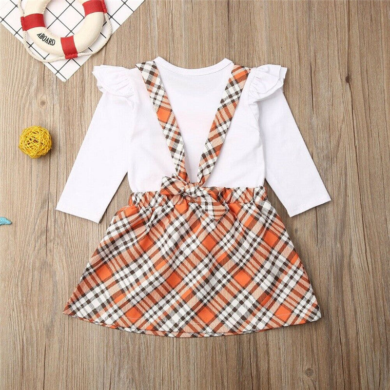 2pcs Children Girls Clothes Fall Dress