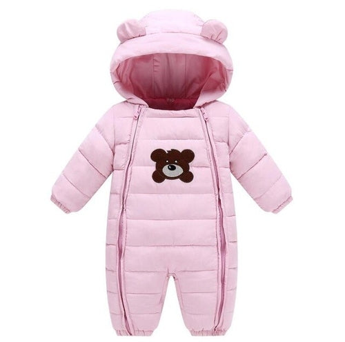 New 2024 Winter Hooded Baby Rompers