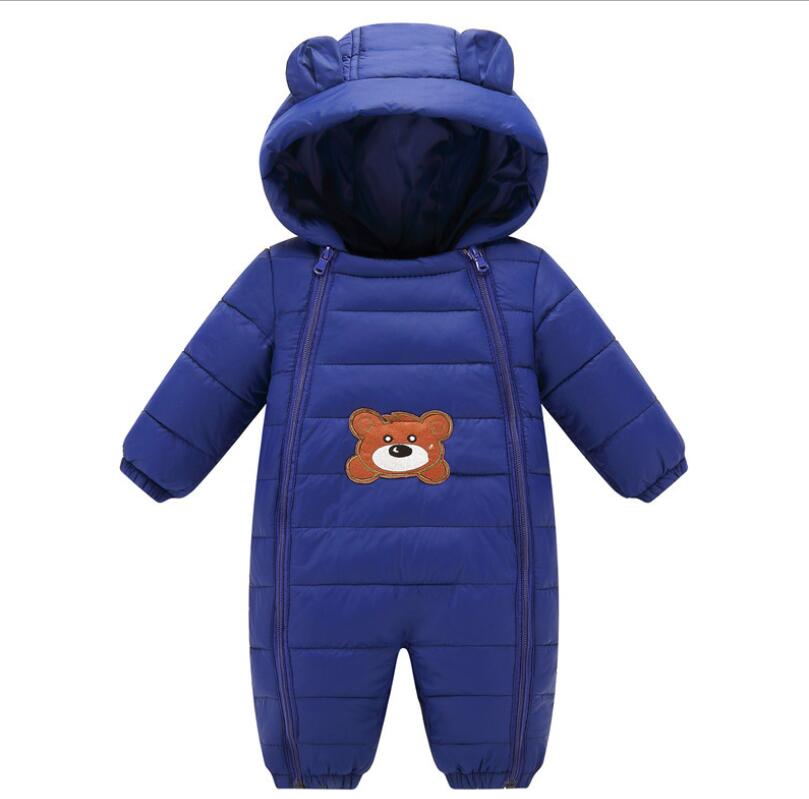 New 2024 Winter Hooded Baby Rompers