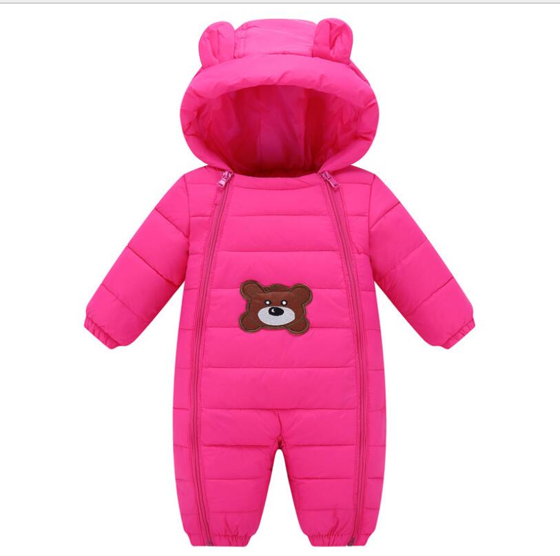 New 2024 Winter Hooded Baby Rompers