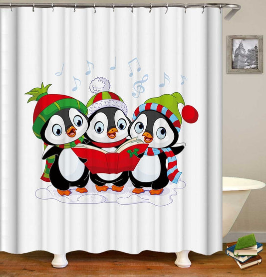 Christmas Band Shower Curtain