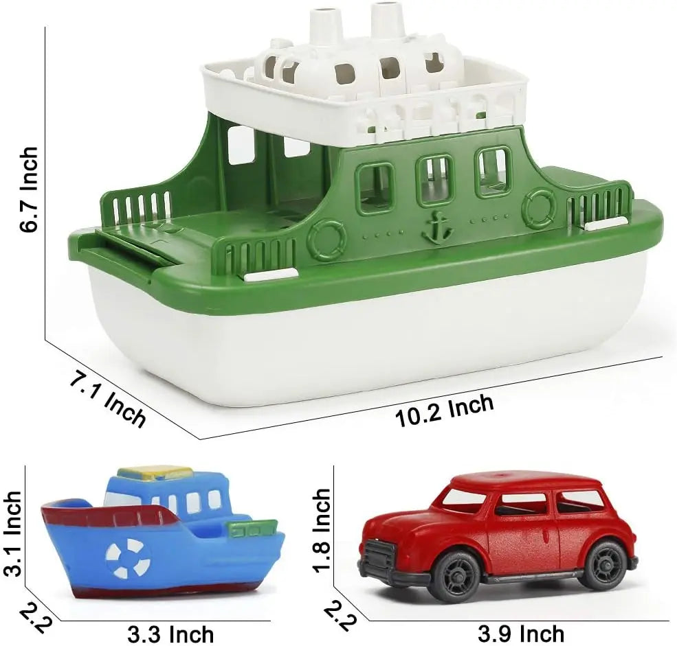 Mini Car Baby Shower Boat Carrying Toy Shower Boat Sprinkler Swimming