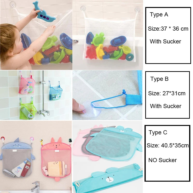 Baby Bathroom Mesh Bag Organizer