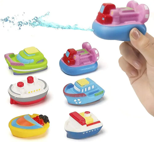 Mini Car Baby Shower Boat Carrying Toy Shower Boat Sprinkler Swimming