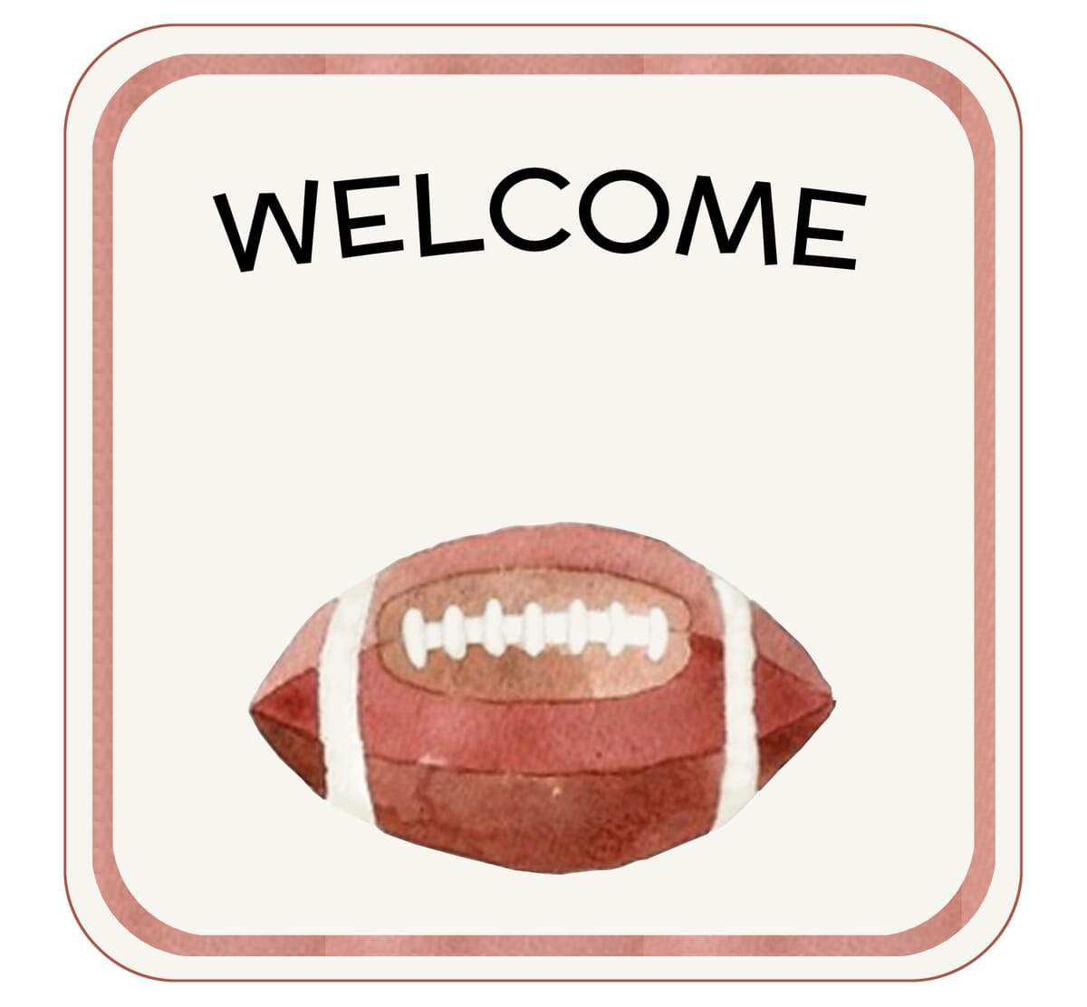 Super Cute Baby Swaddling Football blanket