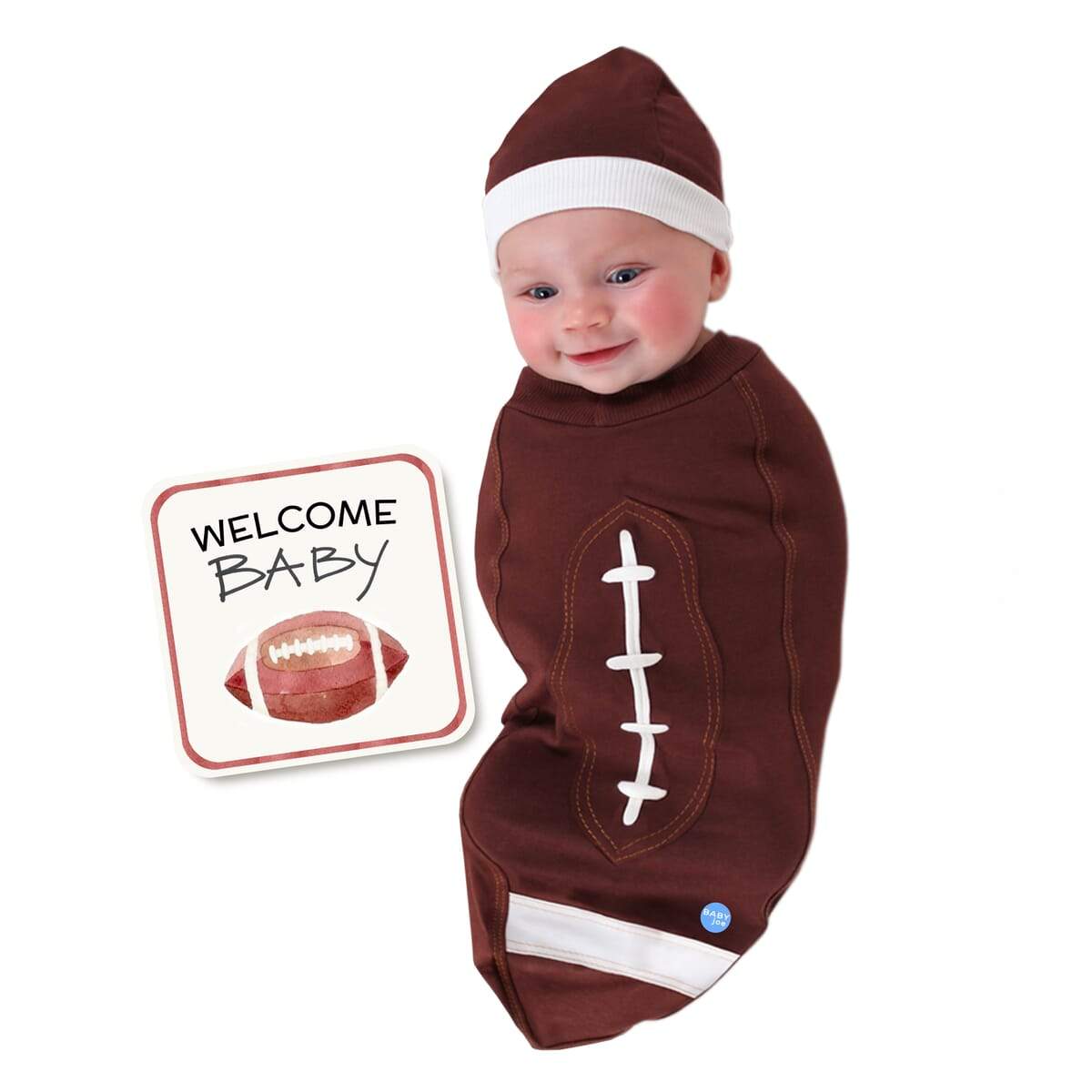 Super Cute Baby Swaddling Football blanket