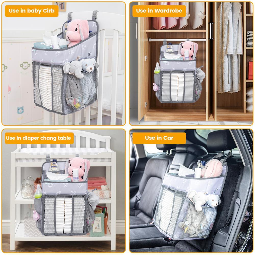 Baby Crib Hanging Storage Bag organizer