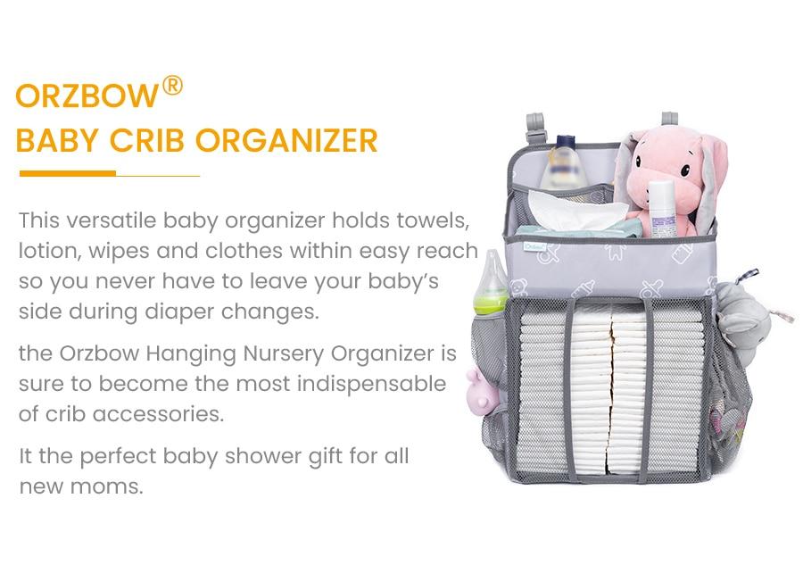 Baby Crib Hanging Storage Bag organizer