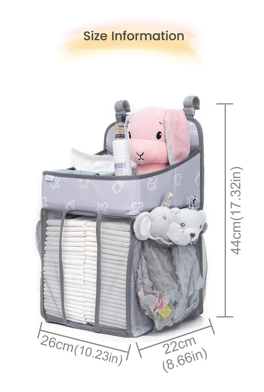 Baby Crib Hanging Storage Bag organizer